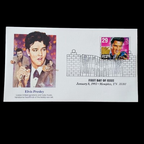 1993 Fleetwood (5) First Day Cover Elvis Presley US Stamp Memphis, TN 38101 - Picture 6 of 9